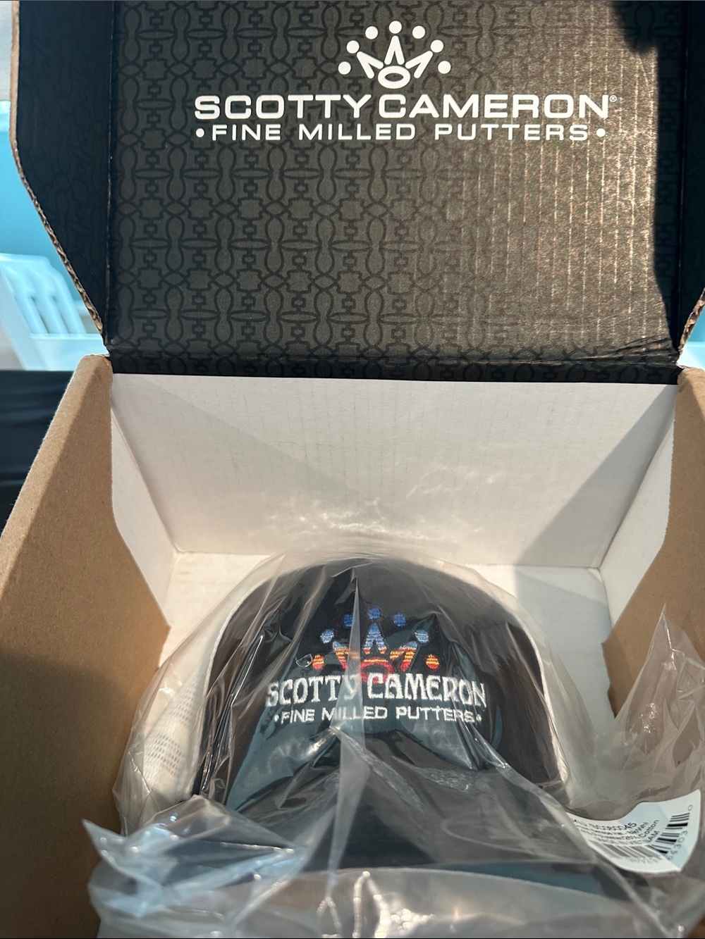 Scotty Cameron Crown Serape Flexfit Trucker Hat Adjustable Black White Mesh